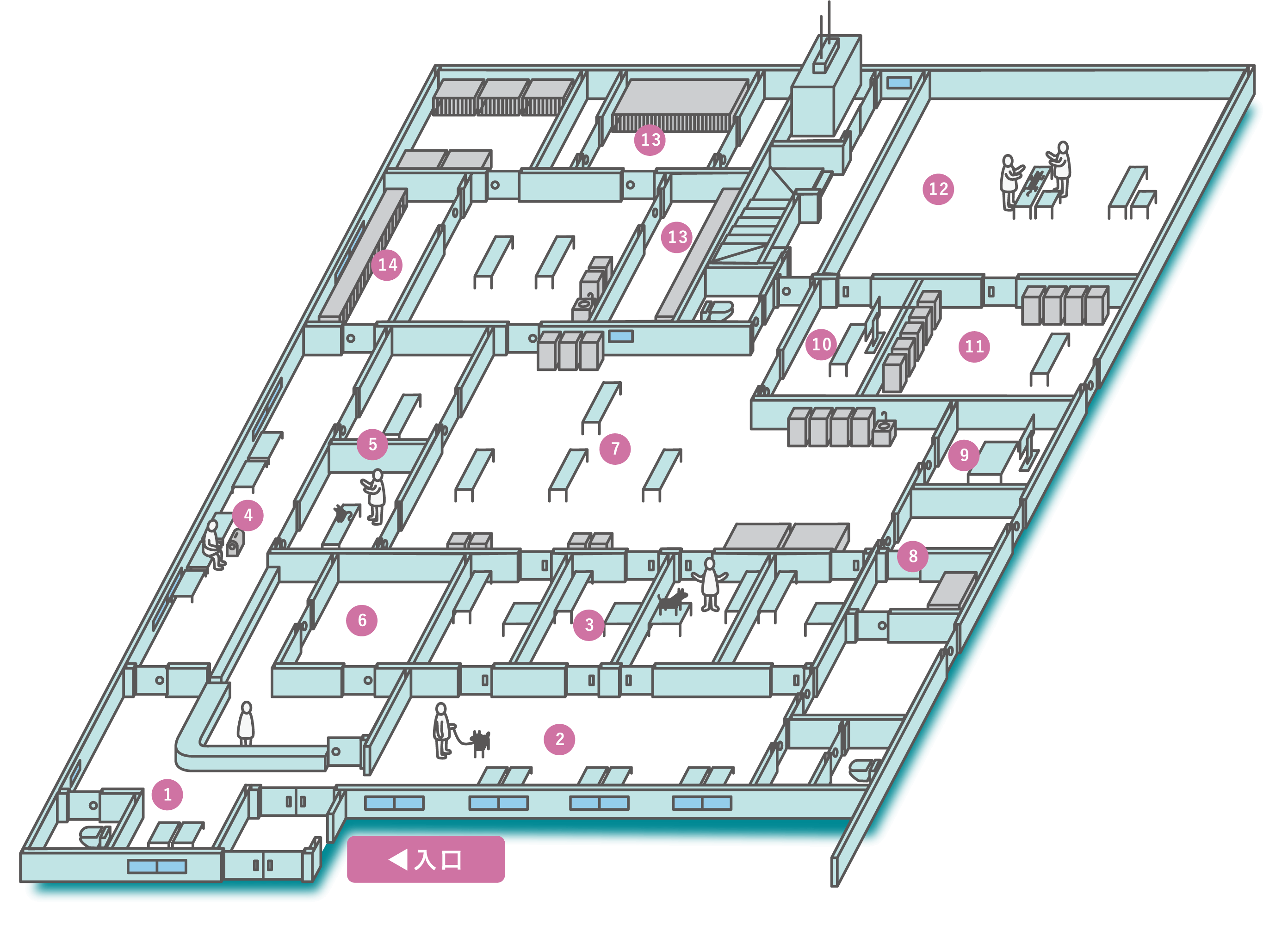 1Fのフロアマップ